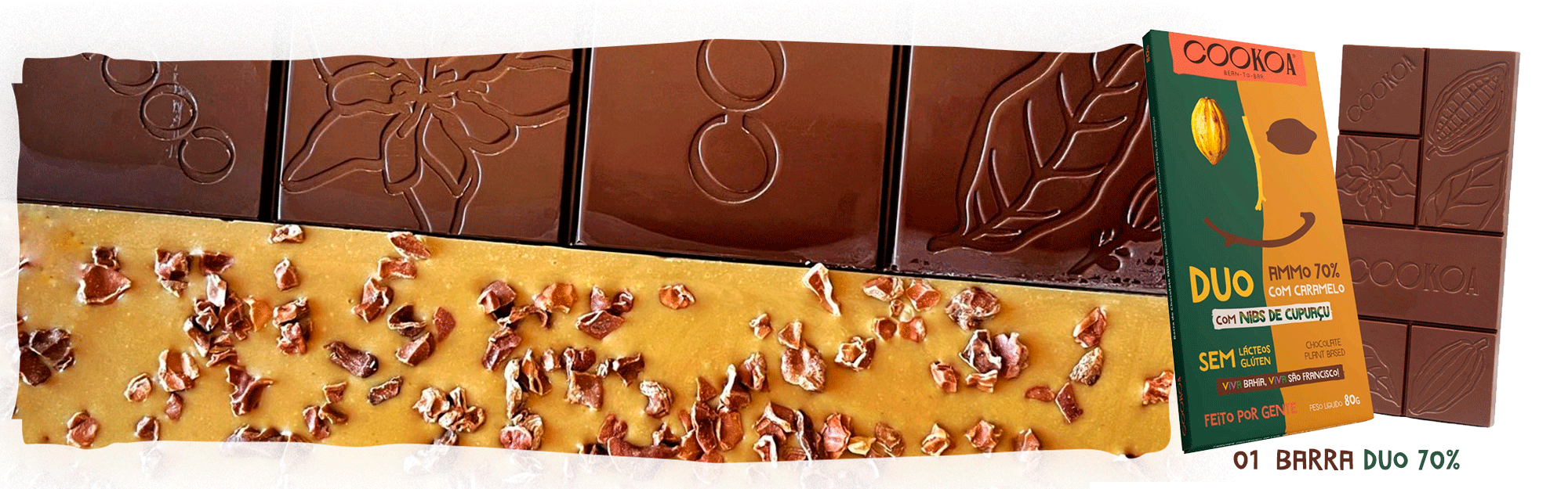 kit com aucar chocolate duo cookoa